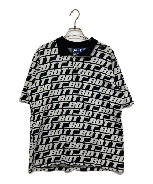 BoTT（ボット）BoTT (ボット) SOUND LOGO S/S POLO ホワイト×ブラック サイズ:SIZE Mの古着・服飾アイテム