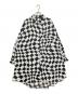 MM6 Maison Margiela（エムエムシックスメゾンマルジェラ）の古着「OVERSIZED DISTORTED CHESS PRINT LONG SHIRT」｜ブラック×ホワイト