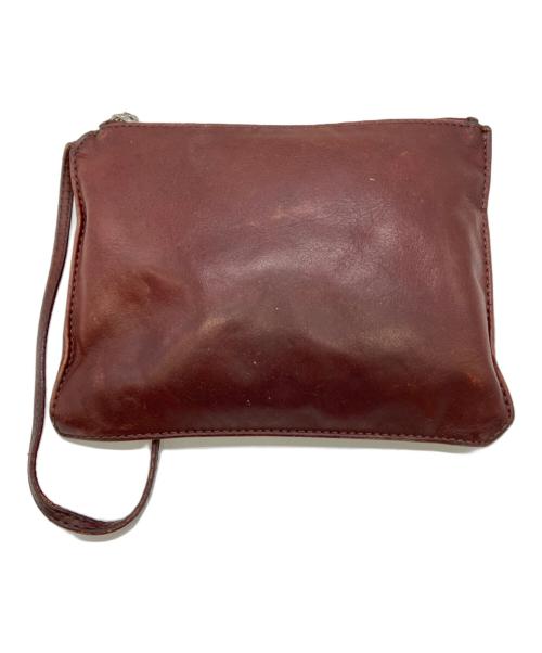 Maison Martin Margiela（メゾンマルタンマルジェラ）Maison Martin Margiela (メゾンマルタンマルジェラ) レザーミニバッグ ボルドー サイズ:実寸サイズをご参照下さい。の古着・服飾アイテム