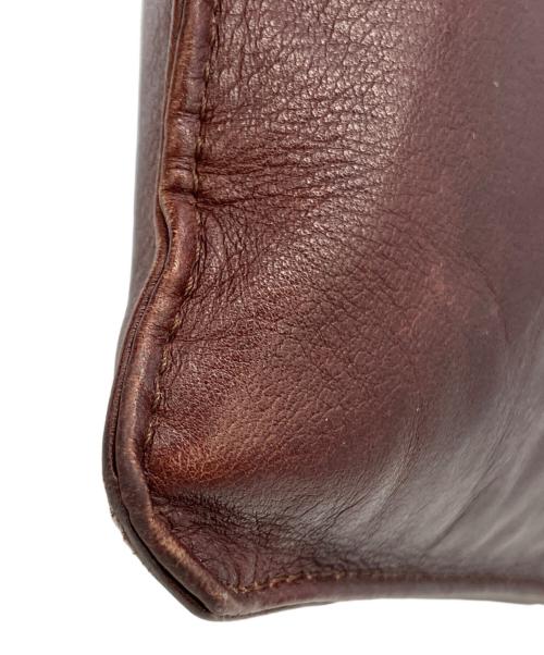 Maison Martin Margiela（メゾンマルタンマルジェラ）Maison Martin Margiela (メゾンマルタンマルジェラ) レザーミニバッグ ボルドー サイズ:実寸サイズをご参照下さい。の古着・服飾アイテム