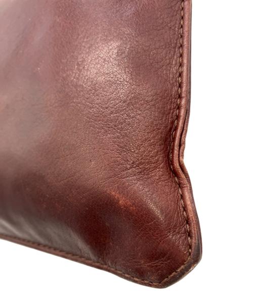 Maison Martin Margiela（メゾンマルタンマルジェラ）Maison Martin Margiela (メゾンマルタンマルジェラ) レザーミニバッグ ボルドー サイズ:実寸サイズをご参照下さい。の古着・服飾アイテム