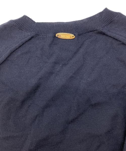 DEUXIEME CLASSE（ドゥーズィエム クラス）DEUXIEME CLASSE (ドゥーズィエム クラス) OPTIMO クルーネック プルオーバー ネイビー サイズ:SIZE freeの古着・服飾アイテム