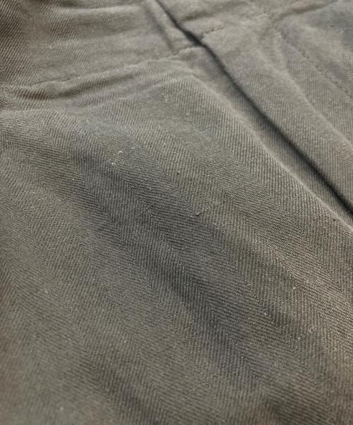 Conte（コンテ）Conte (コンテ) ヘリンボーン タック ワイドパンツ ブラウン サイズ:SIZE38の古着・服飾アイテム