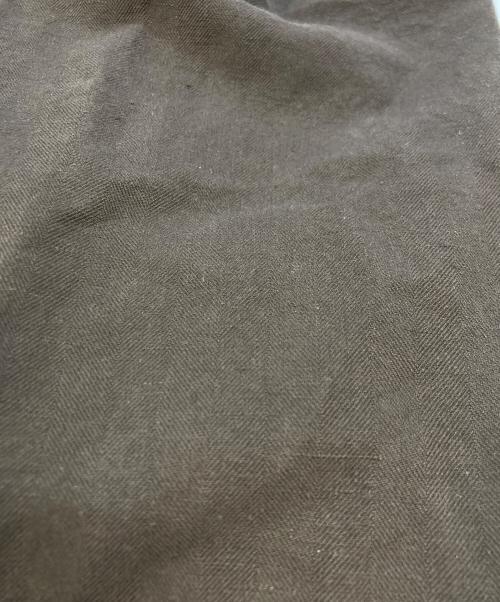 Conte（コンテ）Conte (コンテ) ヘリンボーン タック ワイドパンツ ブラウン サイズ:SIZE38の古着・服飾アイテム