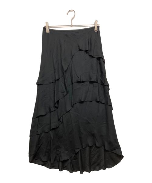 theory luxe（セオリーリュクス）theory luxe (セオリーリュクス) ジョーゼットフリルスカート ブラック サイズ:SIZE40 未使用品の古着・服飾アイテム
