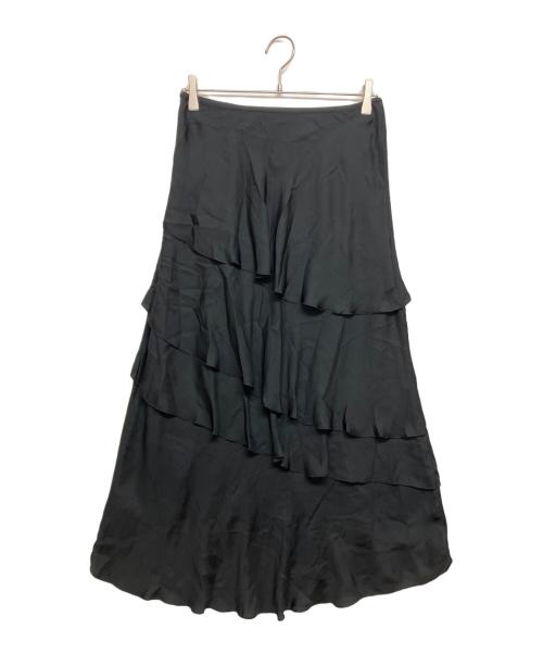 theory luxe（セオリーリュクス）theory luxe (セオリーリュクス) ジョーゼットフリルスカート ブラック サイズ:SIZE40 未使用品の古着・服飾アイテム