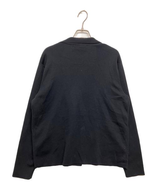 ebure（エブール）ebure (エブール) コットンシルク ニットジャケットカーディガン ブラック サイズ:SIZE38の古着・服飾アイテム