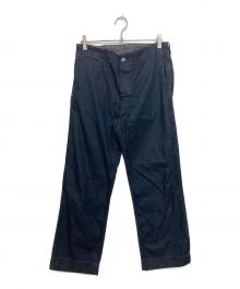 RRL（ダブルアールエル）の古着「メタルボタンフライ11ozデニムトラウザーパンツ」｜インディゴ