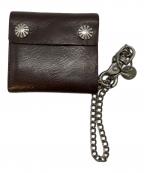 RRLダブルアールエル）の古着「Concho Leather Chain Wallet」｜ダークブラウン