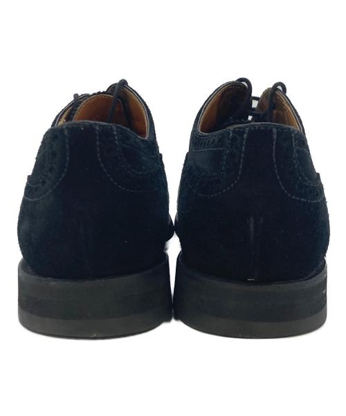 berwick（バーウィック）berwick (バーウィック) セミブローグスエードドレスシューズ ブラック サイズ:SIZE6の古着・服飾アイテム