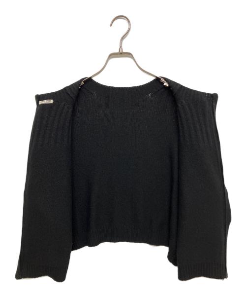 MIU MIU（ミュウミュウ）MIU MIU (ミュウミュウ) カシミヤニット ブラック サイズ:SIZE 44の古着・服飾アイテム
