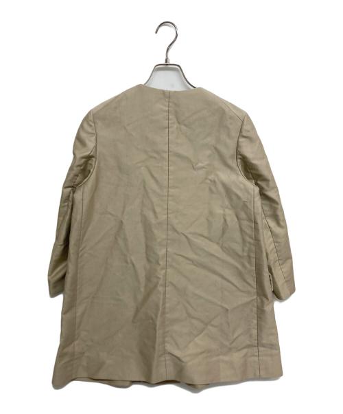 DRAWER（ドゥロワー）DRAWER (ドゥロワー) ノーカラーコート　6525-234-0272 ベージュ サイズ:SIZE36の古着・服飾アイテム