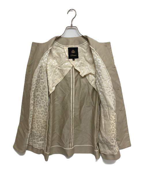 DRAWER（ドゥロワー）DRAWER (ドゥロワー) ノーカラーコート　6525-234-0272 ベージュ サイズ:SIZE36の古着・服飾アイテム