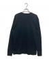 COMME des GARCONS HOMME (コムデギャルソン オム) ロゴプリント 綿天竺 長袖カットソー ブラック サイズ:SIZE L：7000円