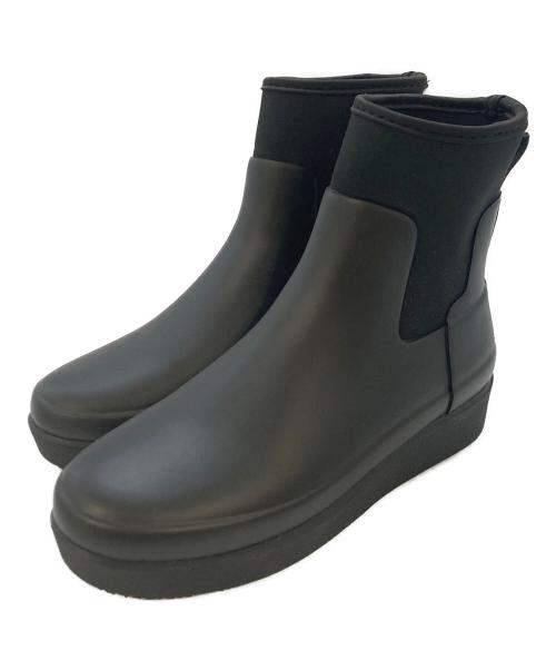HUNTER（ハンター）HUNTER (ハンター) リファインドクリーパーネオチェルシーレインブーツ ブラック サイズ:SIZE23.0cmの古着・服飾アイテム