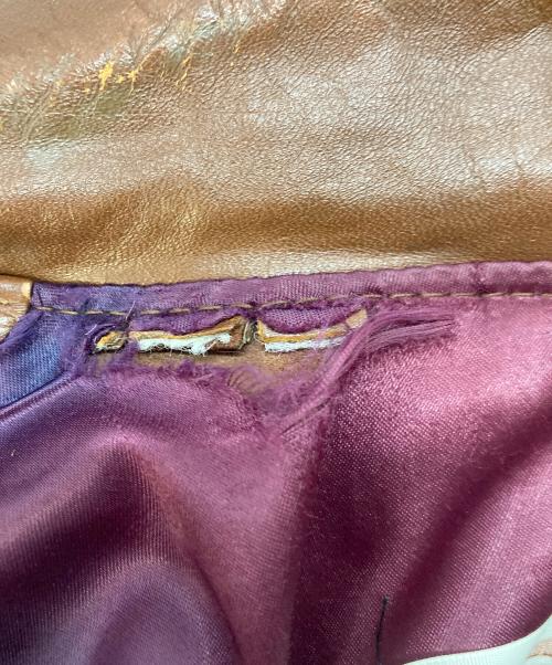 KANTEX LEATHERS（カンテックス・レザーズ）KANTEX LEATHERS (カンテックス・レザーズ) パッチワークスエードジャケット ブラウン サイズ:SIZE18の古着・服飾アイテム