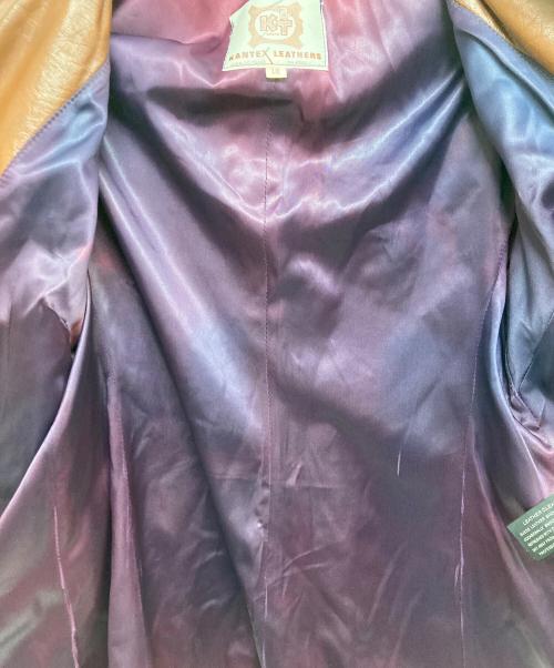 KANTEX LEATHERS（カンテックス・レザーズ）KANTEX LEATHERS (カンテックス・レザーズ) パッチワークスエードジャケット ブラウン サイズ:SIZE18の古着・服飾アイテム