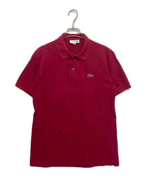 LACOSTE（ラコステ）LACOSTE (ラコステ) 半袖ポロシャツ レッド サイズ:SIZE Sの古着・服飾アイテム
