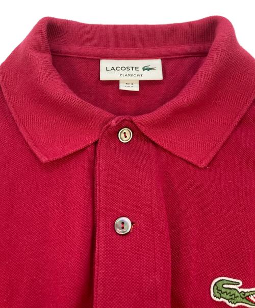 LACOSTE（ラコステ）LACOSTE (ラコステ) 半袖ポロシャツ レッド サイズ:SIZE Sの古着・服飾アイテム