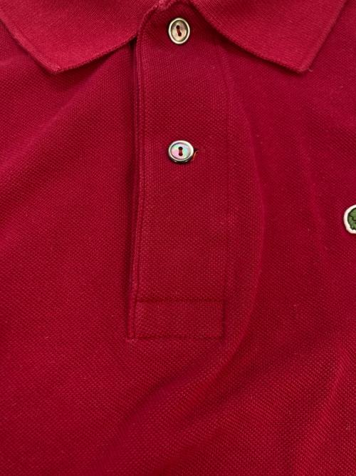 LACOSTE（ラコステ）LACOSTE (ラコステ) 半袖ポロシャツ レッド サイズ:SIZE Sの古着・服飾アイテム
