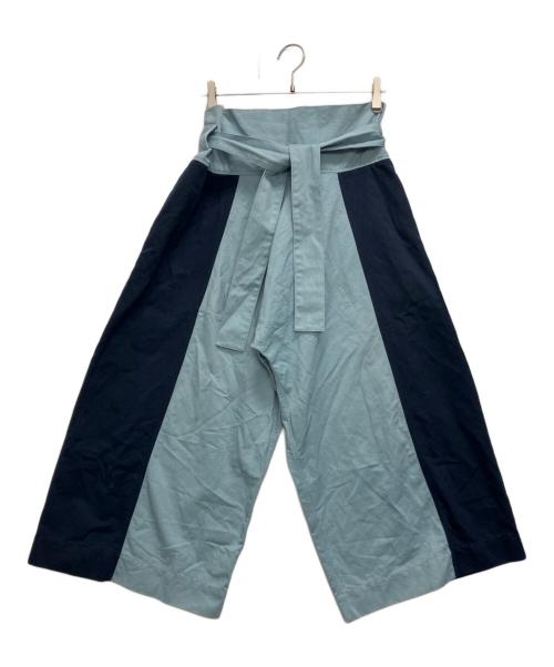 MARNI（マルニ）MARNI (マルニ) Panelled Wide Leg Pant　PAMAT09Q00TCZ35 ネイビー×ブルー サイズ:SIZE 38の古着・服飾アイテム