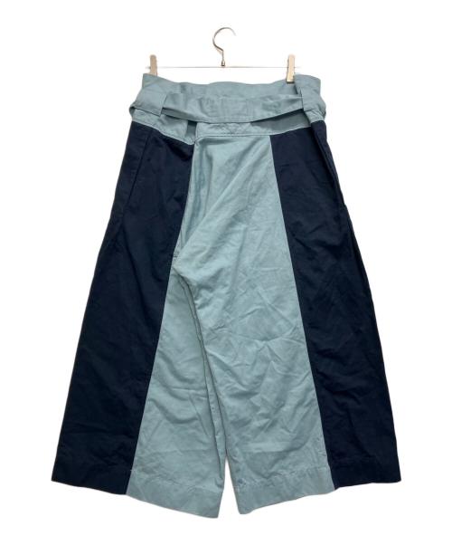 MARNI（マルニ）MARNI (マルニ) Panelled Wide Leg Pant　PAMAT09Q00TCZ35 ネイビー×ブルー サイズ:SIZE 38の古着・服飾アイテム