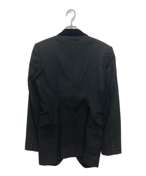 Jean Paul GAULTIER（ジャンポールゴルチェ）Jean Paul GAULTIER (ジャンポールゴルチェ) ベロアカラー3Bジャケット ブラック サイズ:SIZE48の古着・服飾アイテム