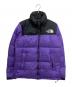 THE NORTH FACE（ザ ノース フェイス）の古着「NUPTSE JACKET　ND91841」｜ブラック×パープル