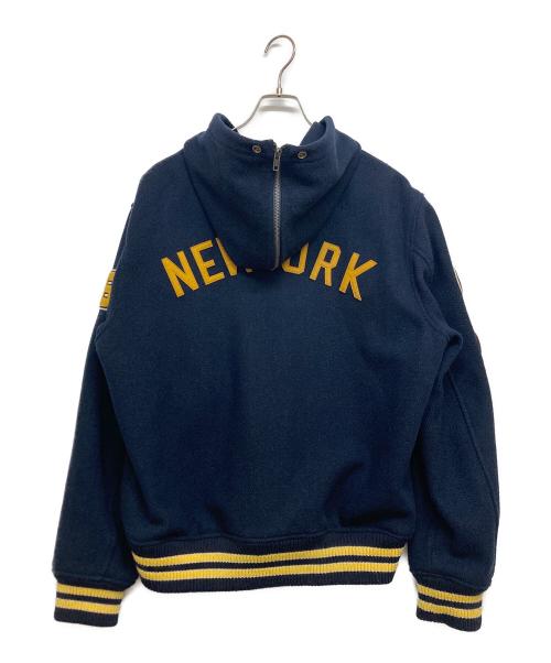 POLO RALPH LAUREN（ポロ・ラルフローレン）POLO RALPH LAUREN (ポロ・ラルフローレン) ウールブレンドレターマンジャケット ネイビー サイズ:SIZE XLの古着・服飾アイテム