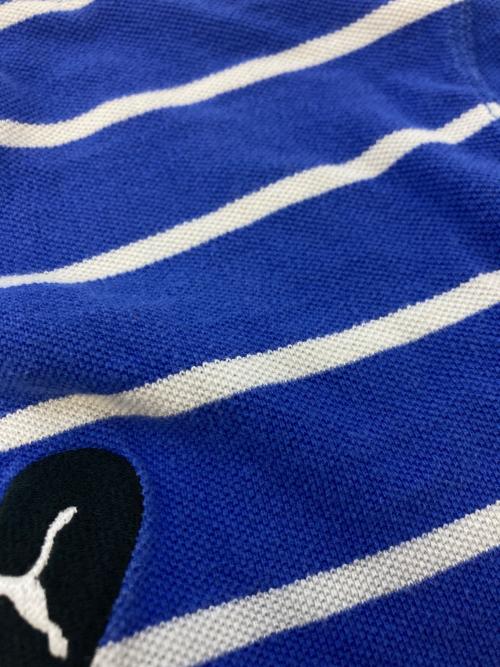 PUMA（プーマ）PUMA (プーマ) AMI Alexandre Mattiussi (アミアレクサンドルマテュッシ) 半袖ポロシャツ ブルー サイズ:SIZE Lの古着・服飾アイテム