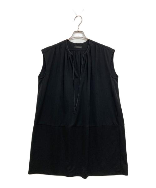 YOKO CHAN（ヨーコチャン）YOKO CHAN (ヨーコチャン) Vネックバックギャザーチュニック ブラック サイズ:SIZE Freeの古着・服飾アイテム