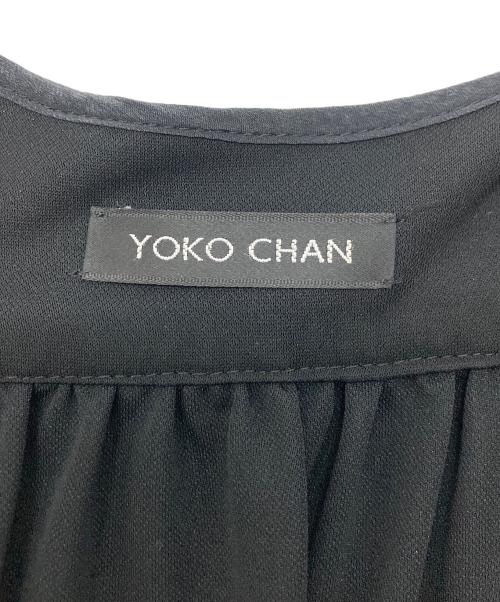 YOKO CHAN（ヨーコチャン）YOKO CHAN (ヨーコチャン) Vネックバックギャザーチュニック ブラック サイズ:SIZE Freeの古着・服飾アイテム