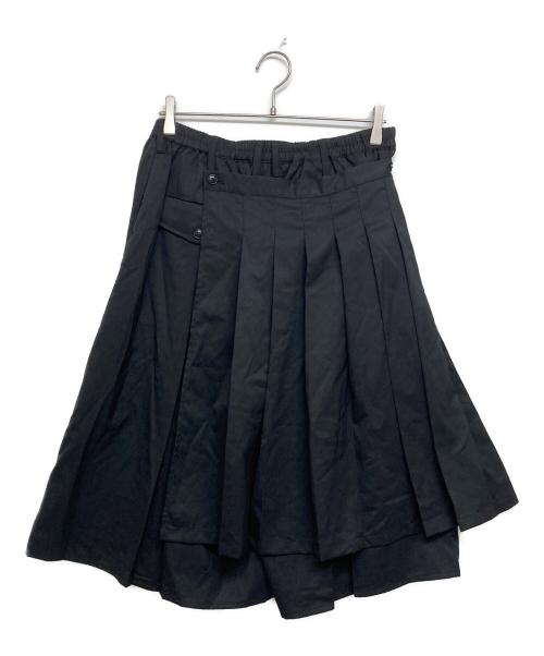 NOT CONVENTIONAL（ノットコンベンショナル）NOT CONVENTIONAL (ノットコンベンショナル) レイヤードスカート ブラック サイズ:SIZE Freeの古着・服飾アイテム