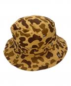 HUMAN MADEヒューマンメイド）の古着「DUCK CAMO BUCKET HAT」｜ブラウン