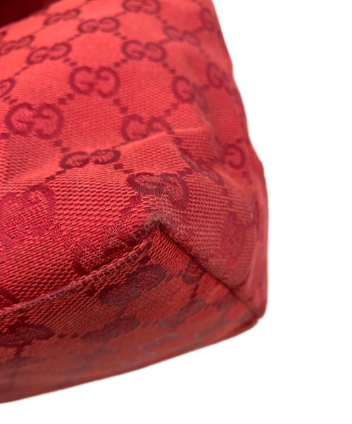 GUCCI（グッチ）GUCCI (グッチ) GGキャンバス ハンドバッグ レッド サイズ:実寸サイズをご参照下さい。の古着・服飾アイテム