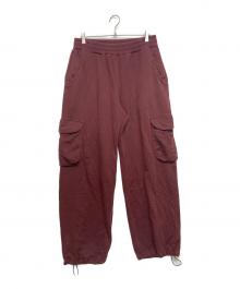UMBRO×PARANOID（アンブロ×パラノイド）の古着「BALLON SWEAT CARGO PANTS(バロンスウェットカーゴパンツ)」｜ボルドー