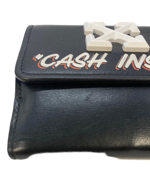 OFFWHITE（オフホワイト）OFFWHITE (オフホワイト) Jitney Leather Wallet ブラック サイズ:実寸サイズをご参照下さい。の古着・服飾アイテム