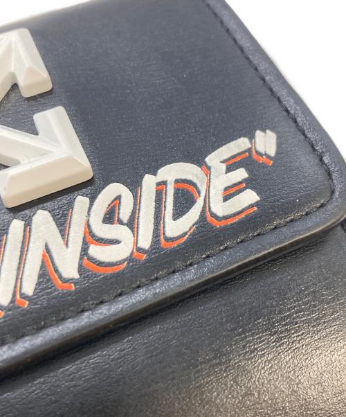 OFFWHITE（オフホワイト）OFFWHITE (オフホワイト) Jitney Leather Wallet ブラック サイズ:実寸サイズをご参照下さい。の古着・服飾アイテム