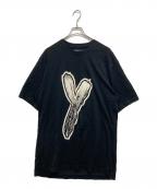 Y-3ワイスリー）の古着「GRAPHIC LOGO SHORT SLEEVE グラフィックロゴTシャツ」｜ブラック