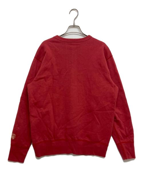 DELUXE（デラックス）DELUXE (デラックス) 前Vスウェット レッド サイズ:SIZE XLの古着・服飾アイテム