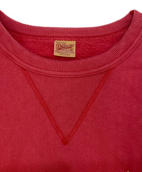 DELUXE（デラックス）DELUXE (デラックス) 前Vスウェット レッド サイズ:SIZE XLの古着・服飾アイテム