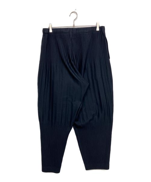 HOMME PLISSE ISSEY MIYAKE（オム プリッセ イッセイ ミヤケ）HOMME PLISSE ISSEY MIYAKE (オム プリッセ イッセイ ミヤケ) BASICS プリーツパンツ ネイビー サイズ:SIZE 3の古着・服飾アイテム