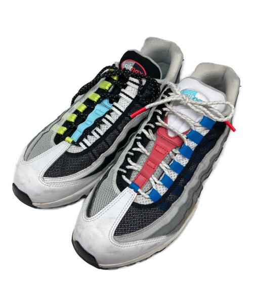 NIKE（ナイキ）NIKE (ナイキ) AIR MAX 95 QS GREEDY ホワイト×ブルー サイズ:28.5㎝の古着・服飾アイテム