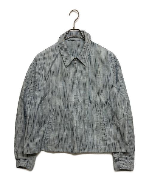 KUON（クオン）KUON (クオン) 藍染め スラブコットン ジップ ブルゾン ブルー サイズ:SIZE Sの古着・服飾アイテム