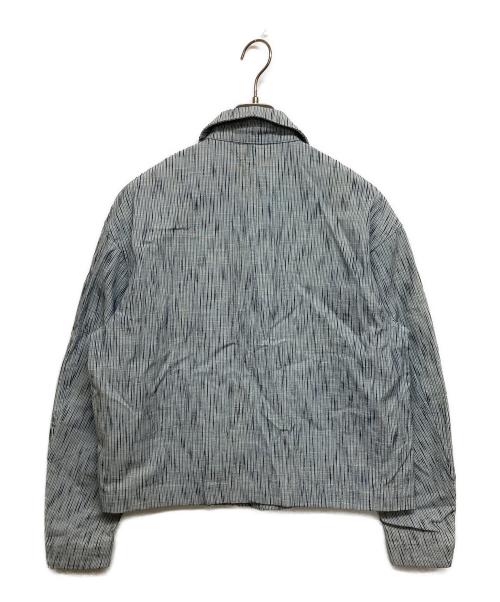 KUON（クオン）KUON (クオン) 藍染め スラブコットン ジップ ブルゾン ブルー サイズ:SIZE Sの古着・服飾アイテム