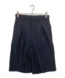 BREATH（ブレス）の古着「TUCK WIDE SHORTS」｜ネイビー