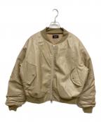 BREATHブレス）の古着「フェイクレザージャケット BR25AW-00101」｜ベージュ