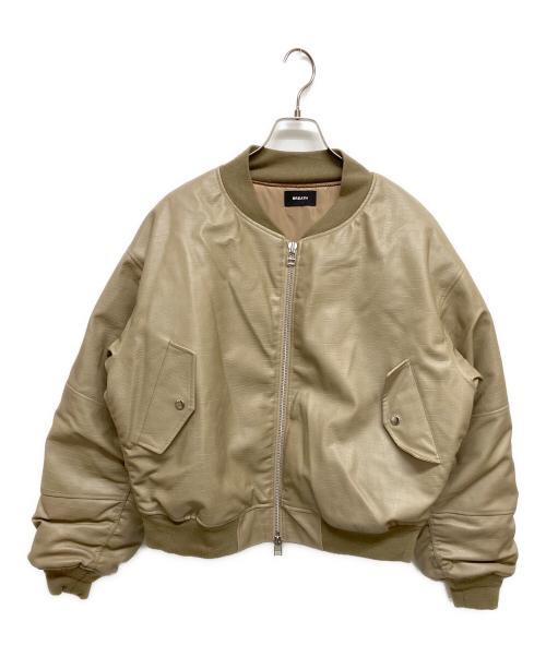 BREATH（ブレス）BREATH (ブレス) フェイクレザージャケット BR25AW-00101 ベージュ サイズ:Sの古着・服飾アイテム