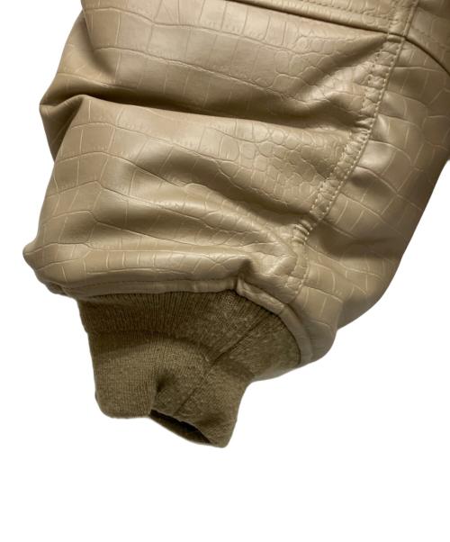 BREATH（ブレス）BREATH (ブレス) フェイクレザージャケット BR25AW-00101 ベージュ サイズ:Sの古着・服飾アイテム