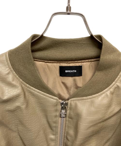 BREATH（ブレス）BREATH (ブレス) フェイクレザージャケット BR25AW-00101 ベージュ サイズ:Sの古着・服飾アイテム